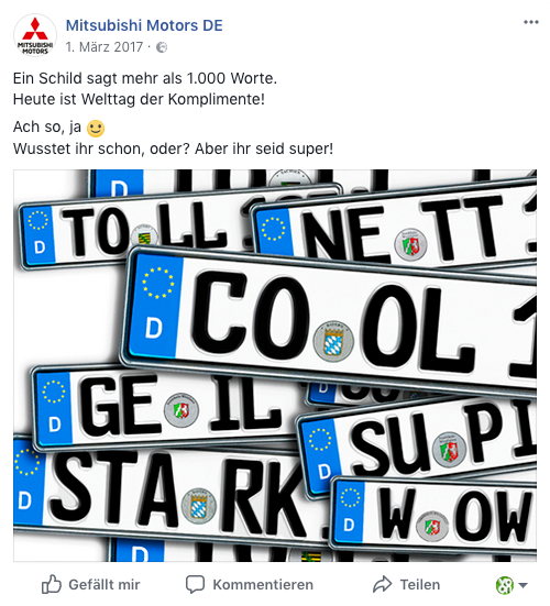 Tag der Komplimente