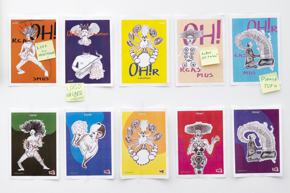 VOON Werbeagentur Entwicklung und Auswahl der Plakate für Hören Hoch 2 In-Ear-Soundsystem