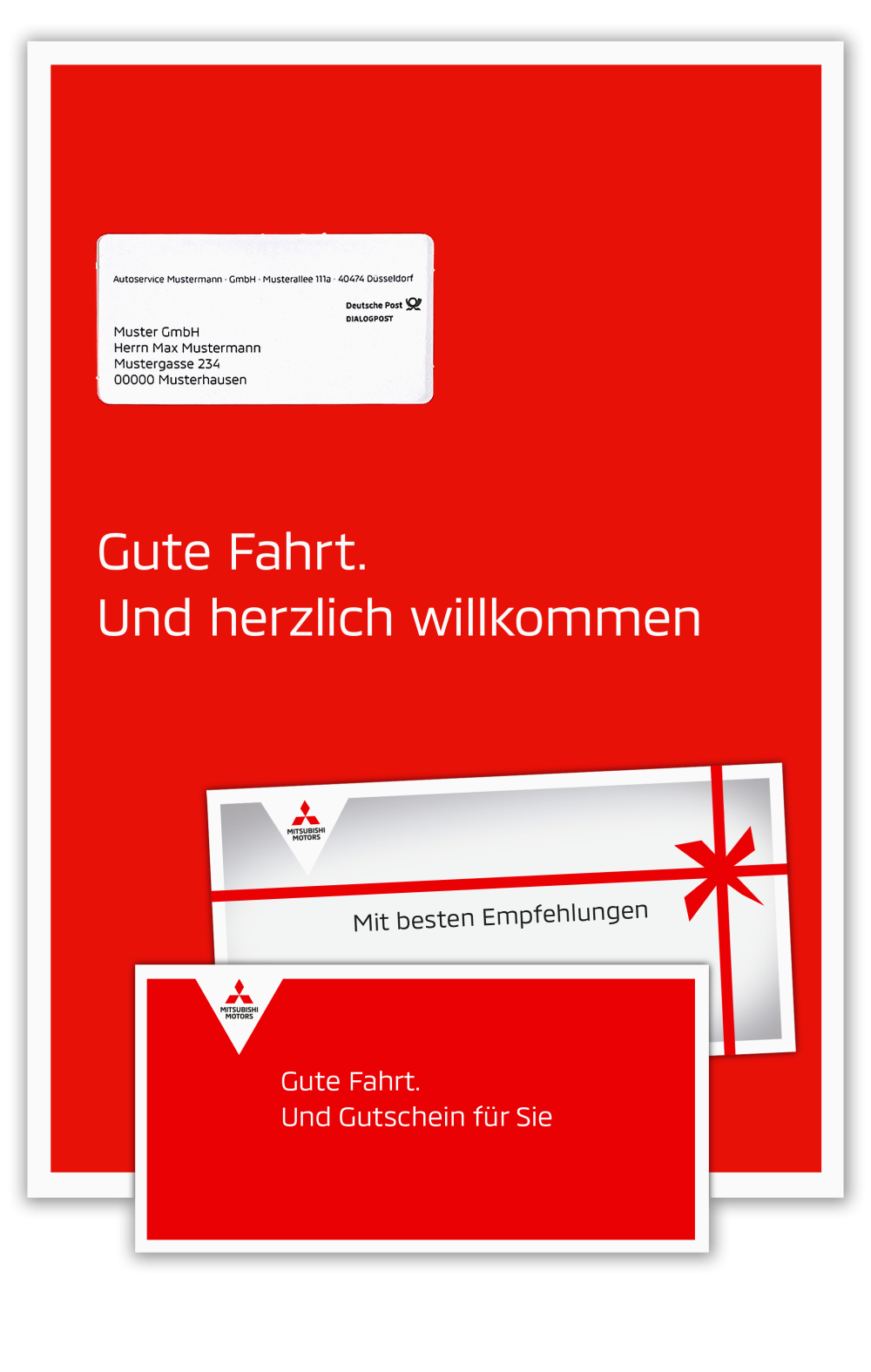 Umschlag Mailing: Gute Fahrt. Und herzlich willkommen