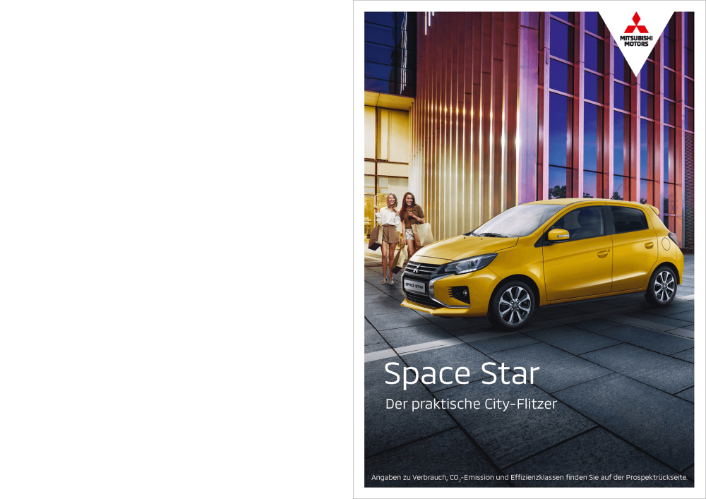 Modellprospekt Space Star Umschlag