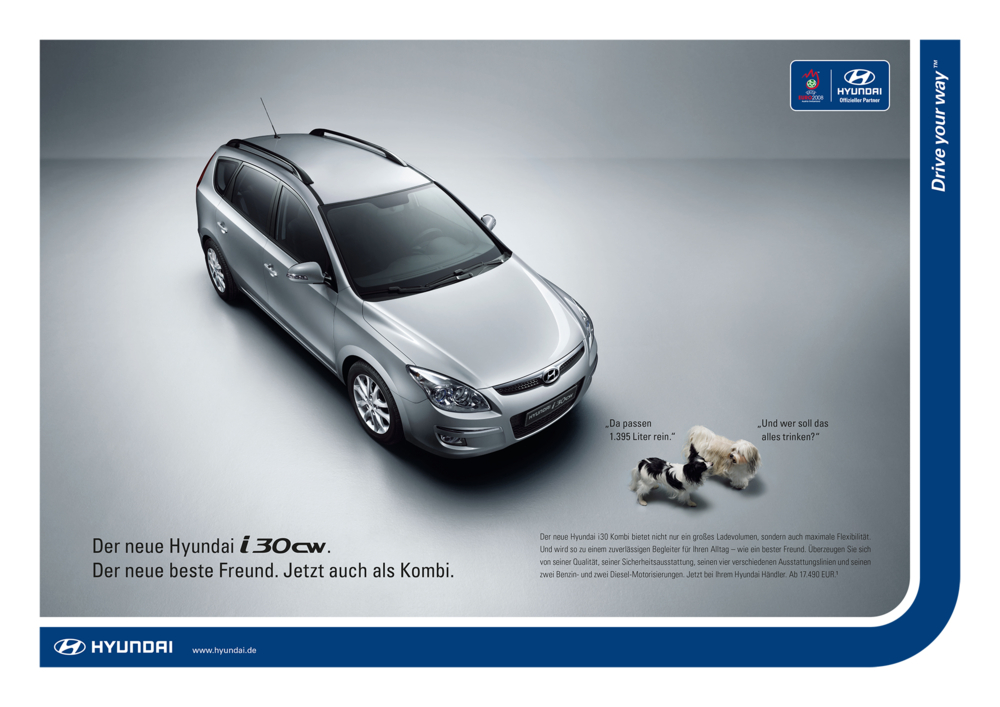 Hyundai i30cw Launchanzeige