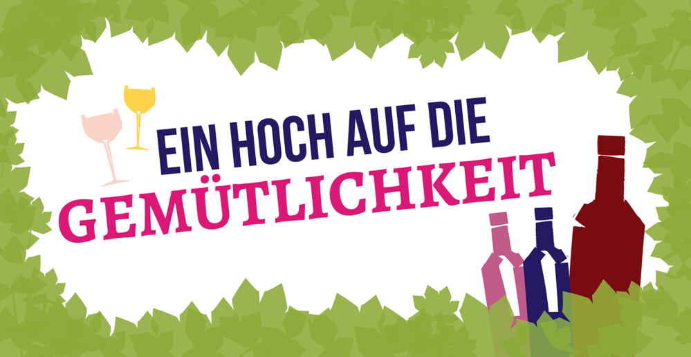 Wein-crew ein Hoch auf die Gemütlichkeit