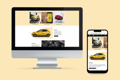 MITSUBISHI Redesign: Modellseiten