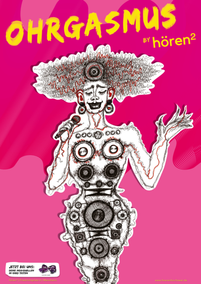 VOON Werbeagentur Plakat Hören Hoch 2 In-Ear-Soundsysteme für Sänger